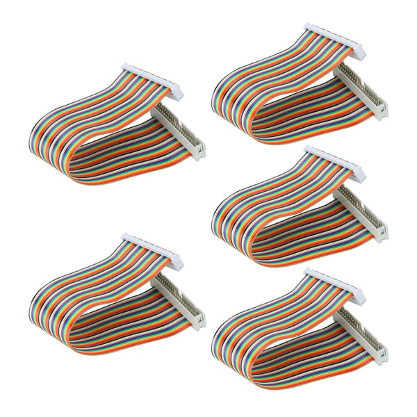 5 stk. GPIO-kabel til Raspberry Pi han til hun 40-polet ledning computertilbehør 20 cm han til hun