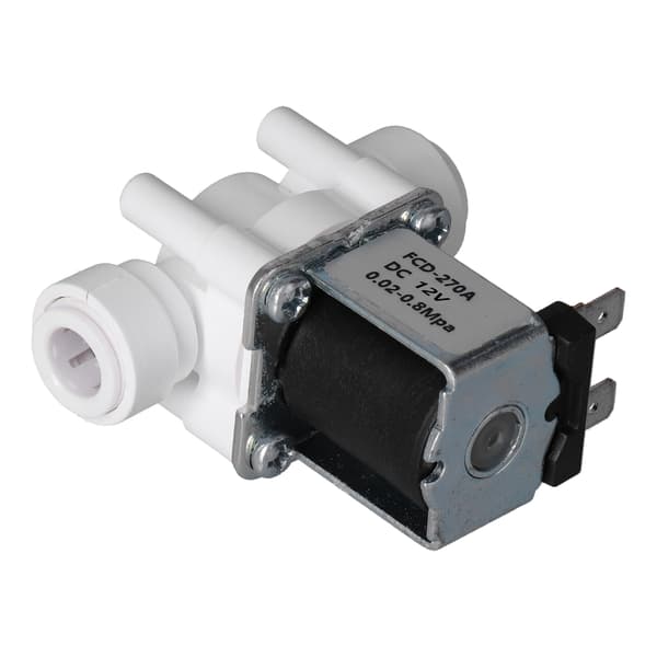12V DC 3/8 tum snabbkoppling plastmagnetventil, normalt stängd elektrisk ventil