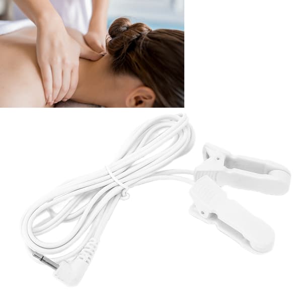 2,5 mm bærbar øreclips-elektrodeledning til digital TENS-massageapparat