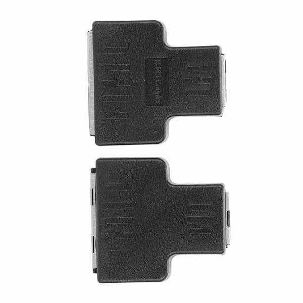 2 stk. Ethernet-kabeladapter 1-ind 2-ud RJ45 hun-interface LAN-stik kabeludvider splitter til internetkabel