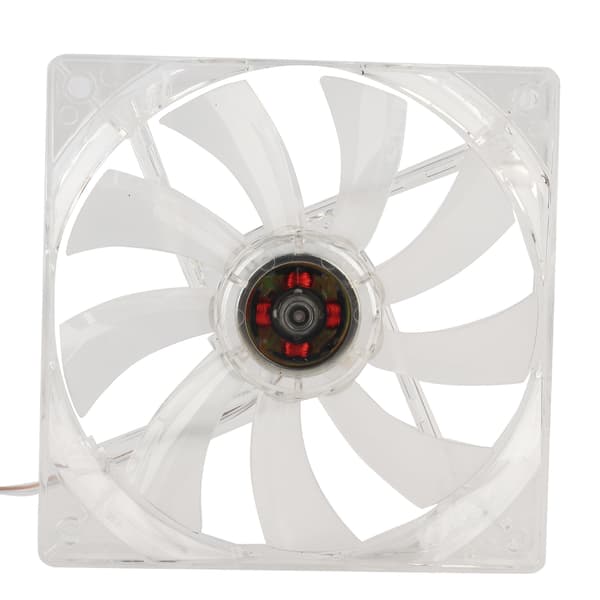 12 cm USB LED Gennemsigtig Farverig Lys Køleventilator PC Computer CPU Køleventilator