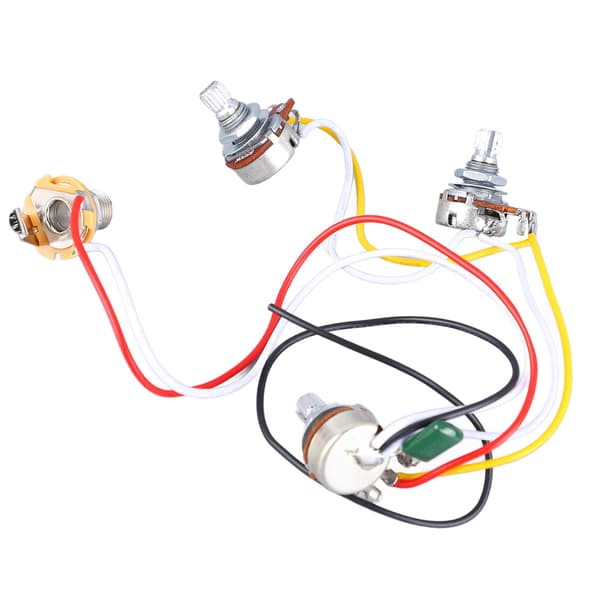Bas Potentiometer Ledningsnet 500K Tone Volumen Controller Instrument Tilbehør