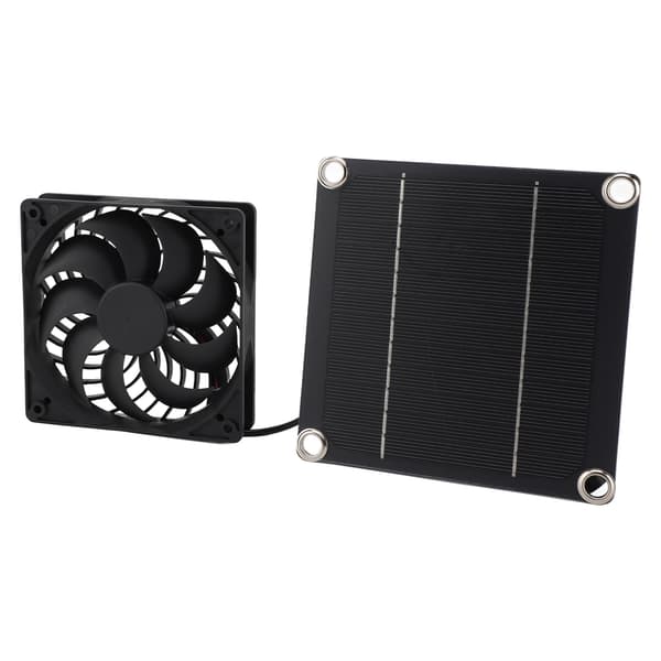 5W 5V Monokrystallinsk Silicium Solpanel Ventilatorsæt Solcelle Fotovoltaisk Panel Udsugningsventilatorsæt