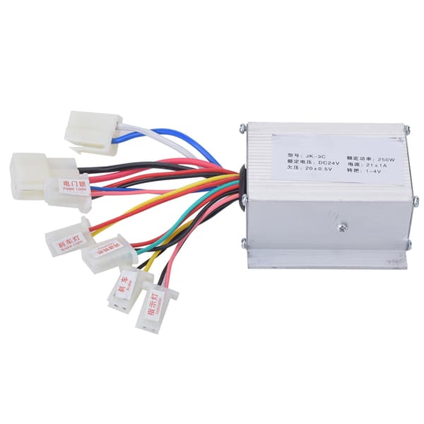 24V250W Elektrisk Scooter Børste Controller Tilbehør i Aluminiumslegering Sølv