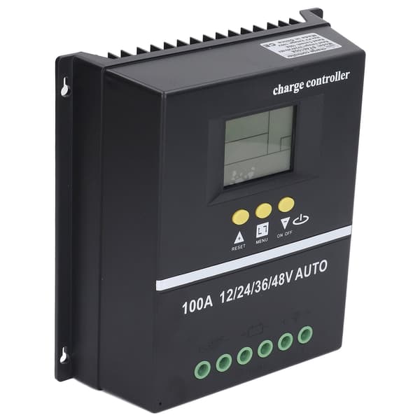 MPPT Solar Charge Controller Dobbelt USB-port Baggrundsbelyst LCD-display Solpanel Regulator 12V 24V 36V 48V Adaptiv