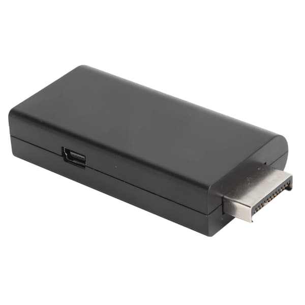 PS2-HD Multimedia Interface -sovitinmuunnin 3,5 mm:n ääniliitännällä, musta