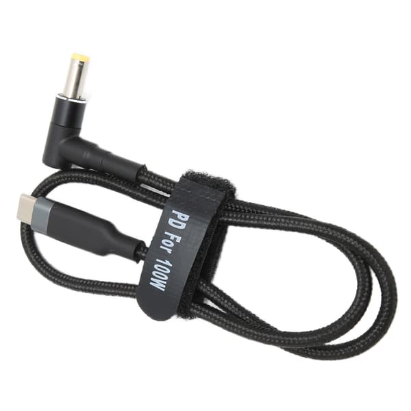 Bærbar opladerkabel DC strømstik konverterkabel TypeC PD opladerkabel (0,5m)