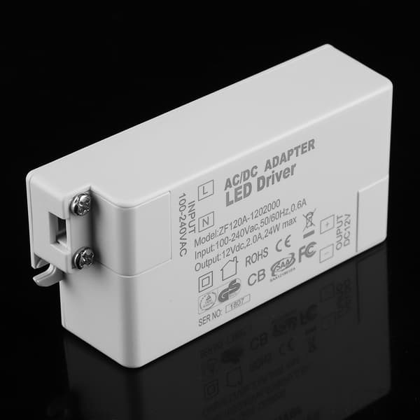 AC 100-240V til DC 12V 24W LED Driver Strømforsyning Transformer til Strip Light