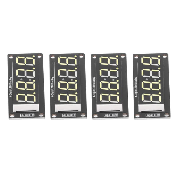 4-pak 0,56\" gul 4-cifret LED 7-segment displaymodul TM1637 urkort MRA041E