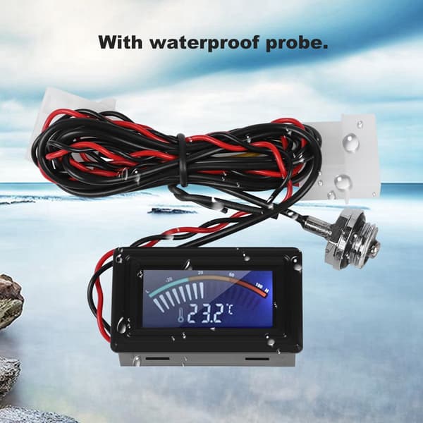 PC Vandkølingssystem Pointer Display Termometer Temperaturmåler