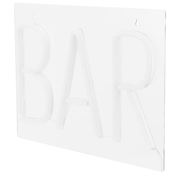 Neon 3D USB Vægskilt Lampe til Bar Pub Butik Klub Hjemmefest