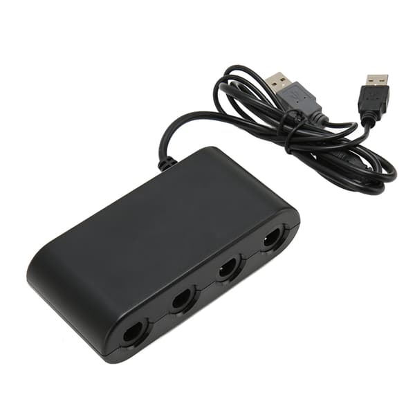 GC Controller Adapter 4 porte 3 i 1 Game Controller Adapter med Turbo-funktion til Switch til Wii U PC