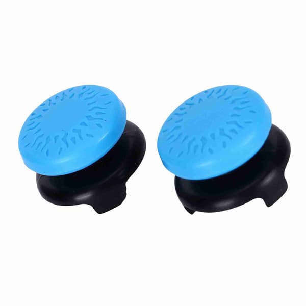 2 stk. Thumbstick Blødt Silikone Cover Greb Stick Joystick Controller Gamepad Tastaturhætte til PS5 Blå