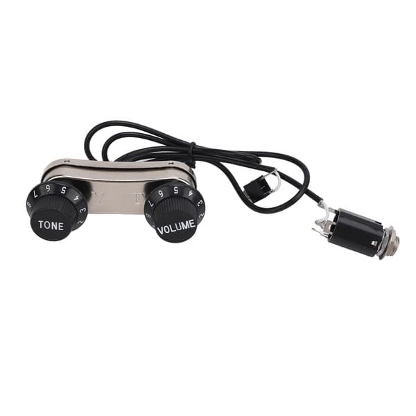 Fiolpickup Piezo Transducer Bridge Set med Tonvolymratt för fioldelar