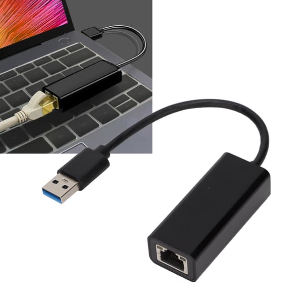 Ethernet-adapter USB 3.0 til RJ45 Ethernet 1000 Mbps Stabil Transmission Switch LAN-adapter til Win XP til Vista til OS X
