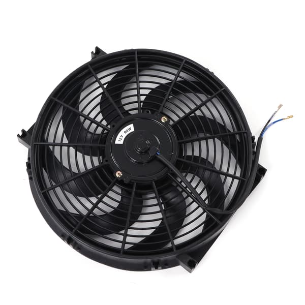 14 tommer universal elektrisk kølerkøleventilator monteringssæt 12V 90W slank ventilator push pull