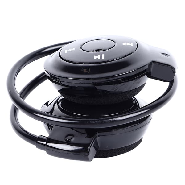 Bluetooth-hovedtelefon Klar HiFi-lyd Sammenfoldelig Trådløst Headset til Løb Sport Sort