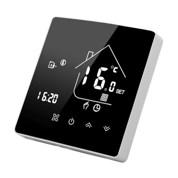 Smart Termostat LCD Touch Skærm Termostat Programmerbar Temperaturregulator til Kedel 95‑240V Skjult Installation
