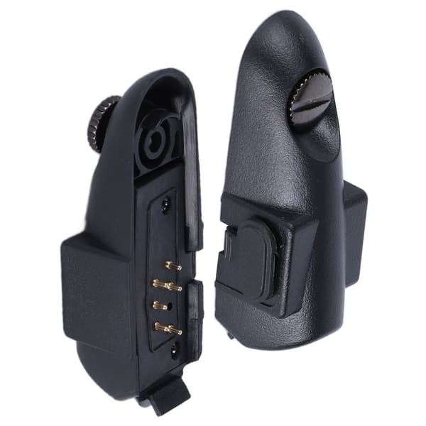 2 stk. Walkie-Talkie 7-ben til 2-ben headsetadapter Bærbar lydheadsetadapter til GP328 GP340