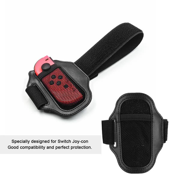 2PCS Bärbara Justerbara Sportdans Benremmar för Switch Joy Con Konsoltillbehör