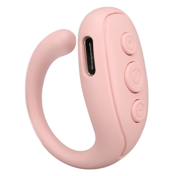 Mobiltelefon Bluetooth Fjärrkontroll ABS Ringform Lång Batteritid Kamerafjärrkontroll för Surfplatta Rosa