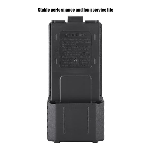 Bærbart batterietui i sort plast til BAOFENG UV 5R, UV 5RB, UV 5RE, UV 5Re