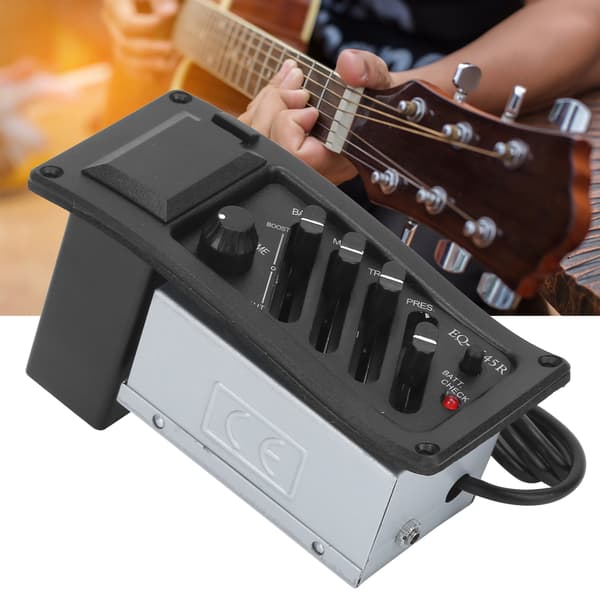 Guitar Pickup Akustisk Elektrisk Boks Lydopsamler Equalizer Strengeinstrument Tilbehør