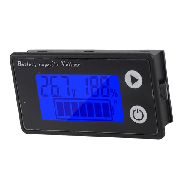 Batterispänningsmätare 10-100V LCD-display 2-tråds digital voltmeter kapacitetstestare