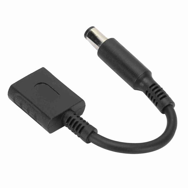 DC strømadapterstik 4,5 x 3 mm hun til 7,4 x 5,0 mm han, passer til Hp