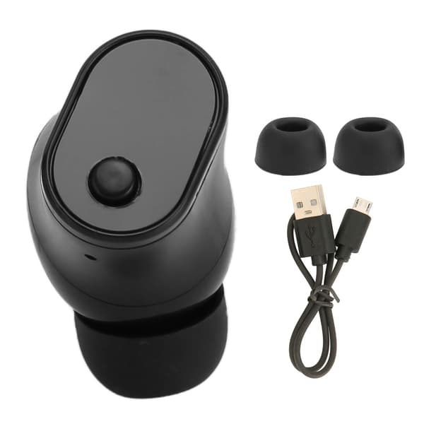 Enkla Bluetooth Mini Hörlurar Bluetooth 5.2 Brusreducering Ergonomisk Digital Display Enkel Trådlös Hörlur