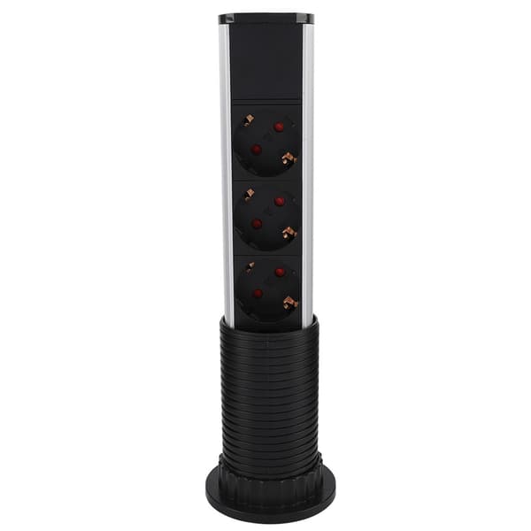 Pop-Up USB-strømstik til skrivebordsbordplade, EU-stik 250V, udtrækkeligt el-stik med USB-porte