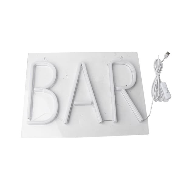 Neon 3D USB Vægskilt Lampe til Bar Pub Butik Klub Hjemmefest