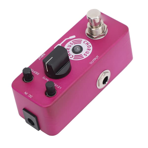 Choruspedal True Bypass Varm Klar Analog Chorus Effektpedal för Elgitarr Bas