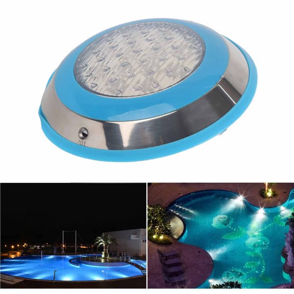 LED Swimming Pool Lys Rustfrit Stål Regntæt Undervands Væglampe til Pool AC12V