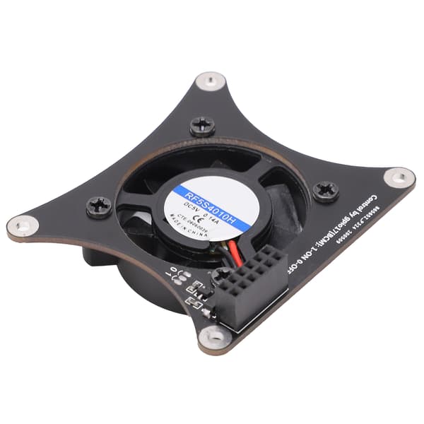 Stille PWM-køleventilator til Raspberry Pi, printplade-køleplade, hastighedsjusterbart pc-tilbehør