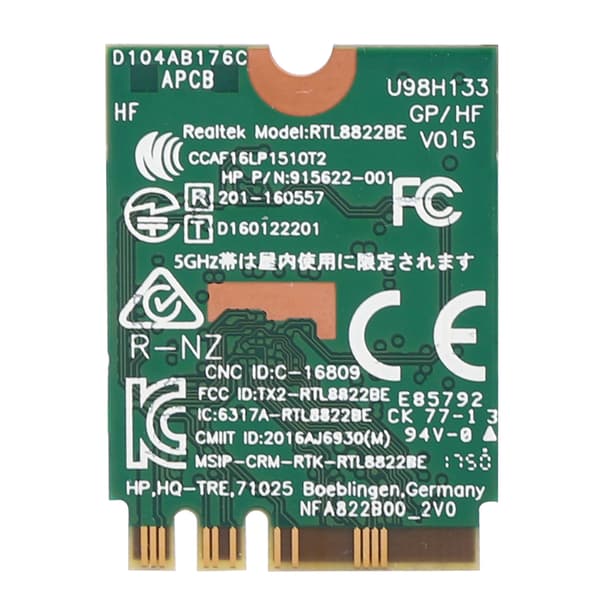 Netværkskort RTL8822BE Dual Band 2.4G/5G M.2 Interface Understøttelse af Bluetooth 4.2