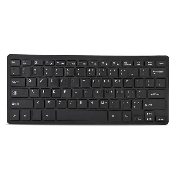 78 Taster Ultra Tyndt Mini USB Kablet Tastatur til Stationær Computer Bærbar PC (Sort)