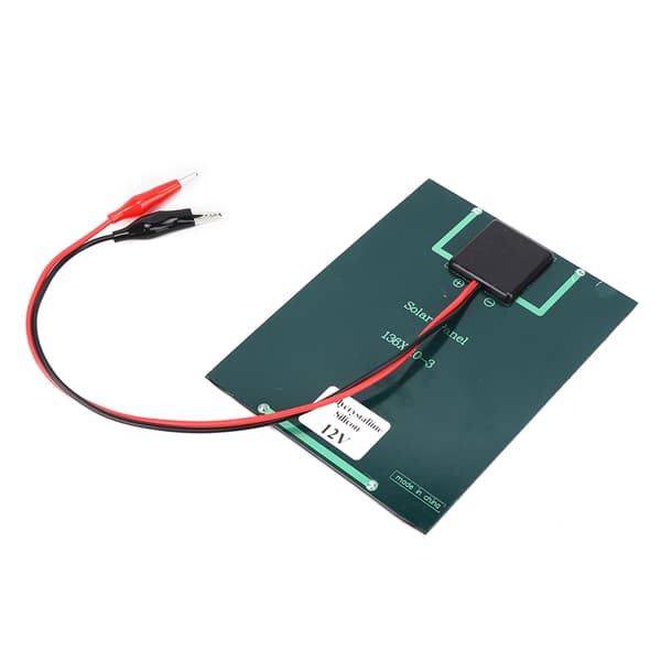 2W 12V Solpanel Polykrystallinsk Silicium DIY Bærbar Udendørs Oplader med Klips