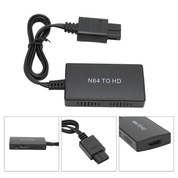 Til N64 til HD Multimedia Interface-konverter understøtter 720P 1080P skiftende Full HD-videoadapter til N64-visningstilstand