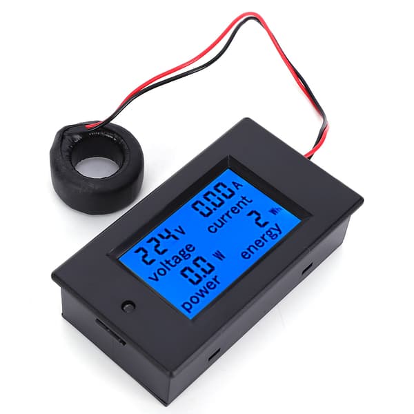 Multifunktionel LCD Digital AC Spændings Strøm Effekt Energimåler Tester, 60A, 110-220V
