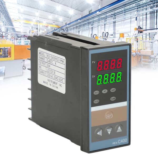 Digital PID-termostatregulator, exakt 220VAC SSR-relä, LED-display, exakt temperaturreglering
