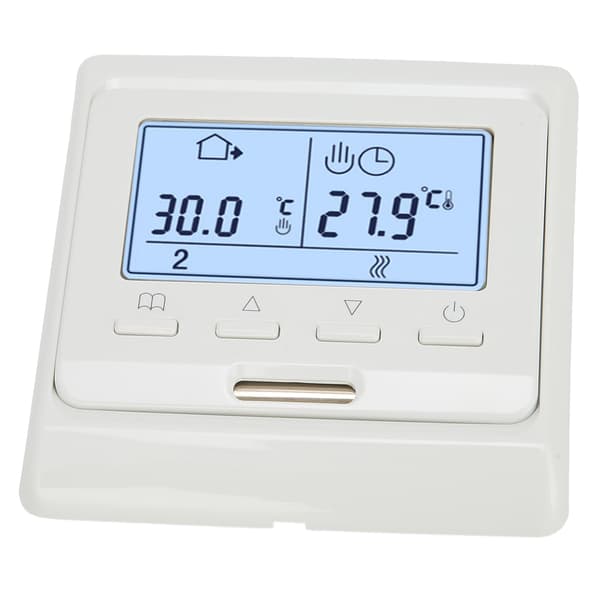 AC180V-230V Termostat Väggmonterad Spis Temperaturregulator för Vatten-/Golvvärme