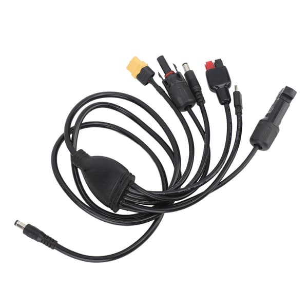 Solopladningskabel Panelstik DC Han til XT60 Han Hun USB C til Anderson DC Han Hoved 1 til 6 1,2 meter