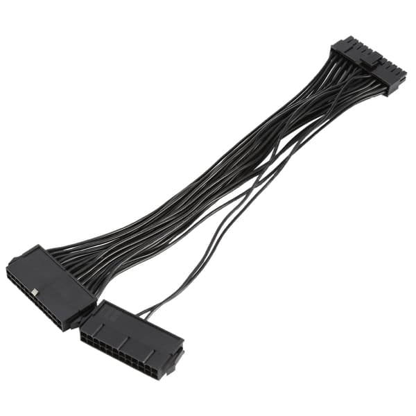 24Pin Mining Dual PSU Adapter ATX Strømforsyningskabelstik til Mining 30cm 20+4pin