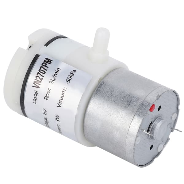 3st Mini Membranpump 3L/min Sugluftvattenpump DC6V för Akvarium Fiskbehållare