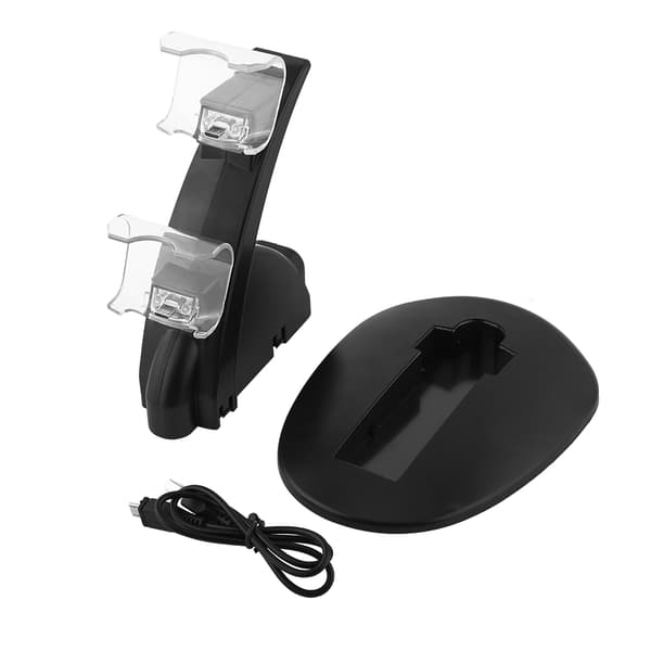 USB Dobbelt Oplader Dockingstation Stand til PS4 til Playstation 4 Slim/Pro Controller