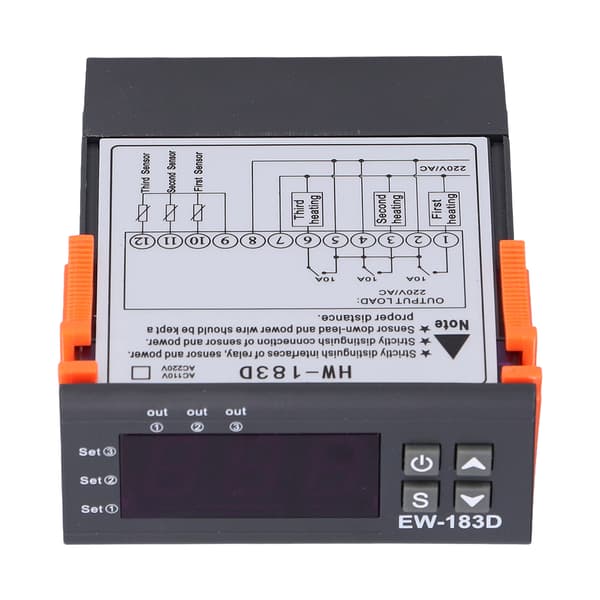 Digital LCD Termostat 220V HW-183D, Justerbar Temperaturregulator Controller
