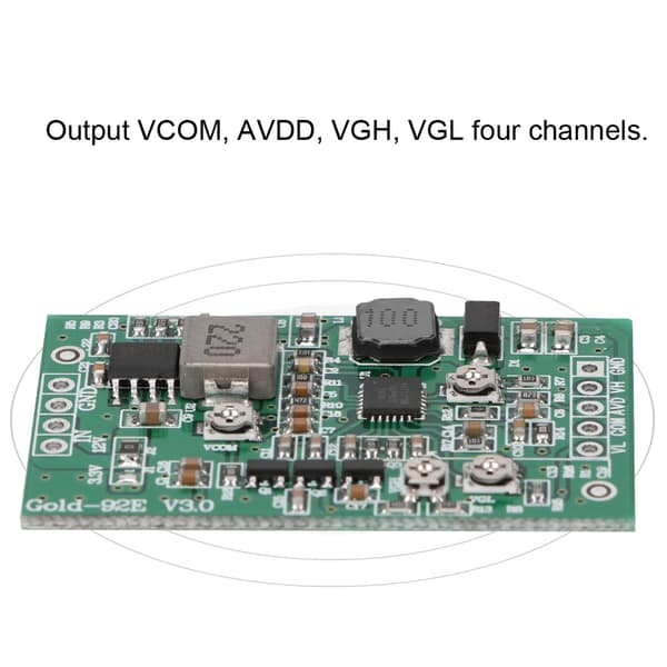 Boost Board Modul LCD TCON Board VGL VGH VCOM AVDD 4 Justerbar Guld-92E Zhide