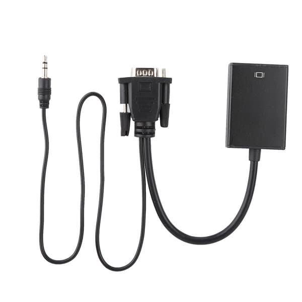 VGA til HDMI-konverterkabel med lyd til projektor PC HDTV 1080P