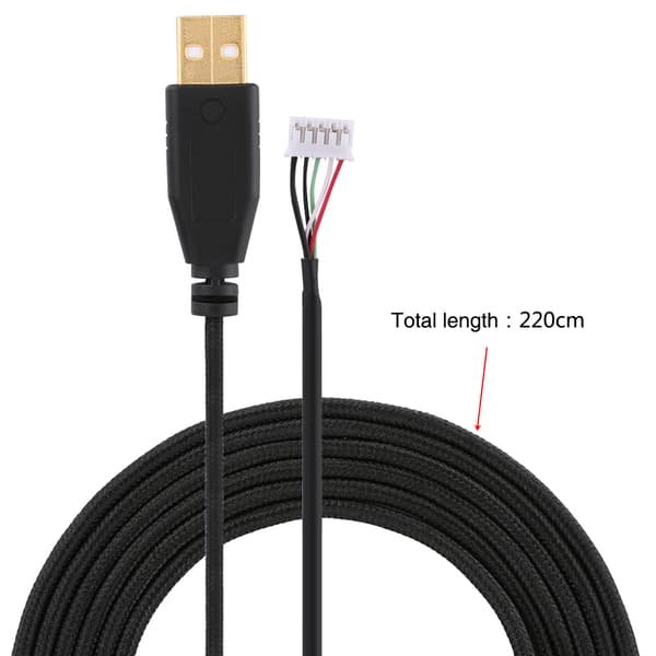 USB-musekabel/ledning/line-udskiftning til Razer Naga 2014 Line 14